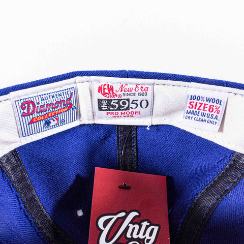 Toronto Blue Jays New Era Pro Model Fitted Hat Diamond Collection Made in USA Wool 6 5/8