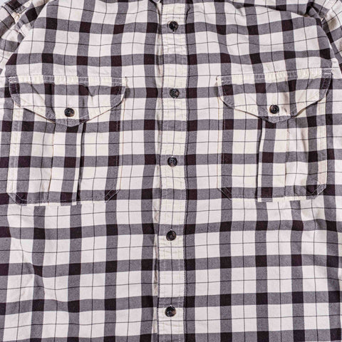Filson Lightweight Alaskan Guide Shirt Cream Deep Brown
