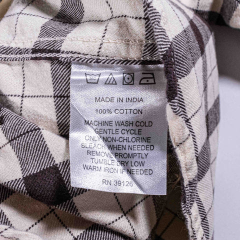 Filson Lightweight Alaskan Guide Shirt Cream Deep Brown