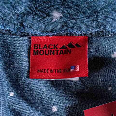 Black Mountain Wilderness Nature Forest AOP Fleece Jacket