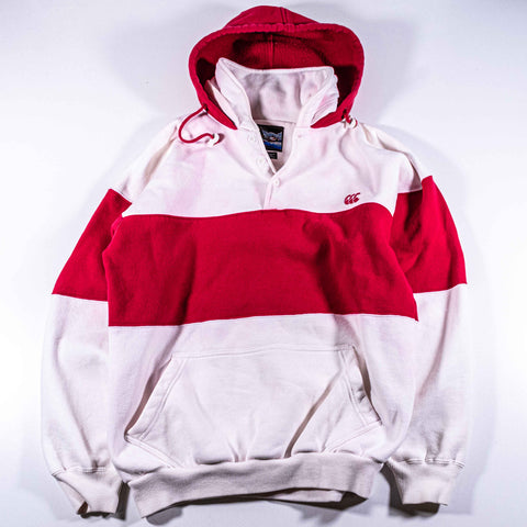 Canterbury New Zealand Striped Rugby Hoodie Sweatshirt