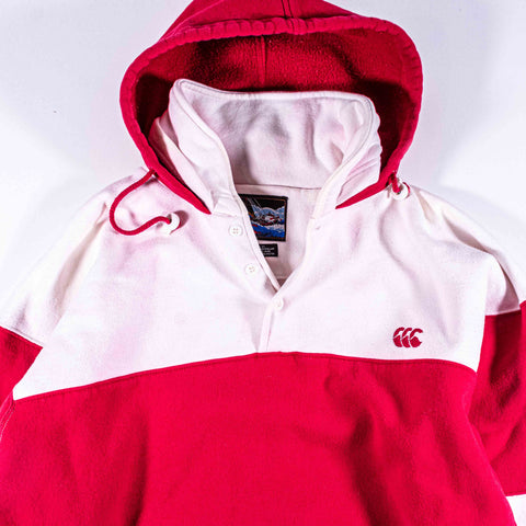 Canterbury New Zealand Striped Rugby Hoodie Sweatshirt