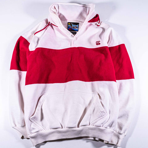 Canterbury New Zealand Striped Rugby Hoodie Sweatshirt
