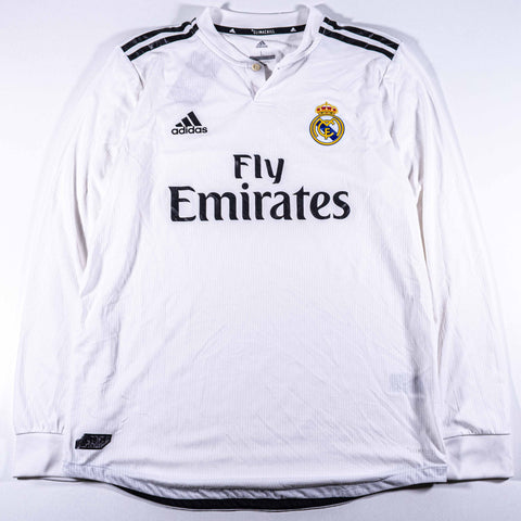 Real Madrid 2018 2019 Adidas Home Longsleeve Jersey Climachill