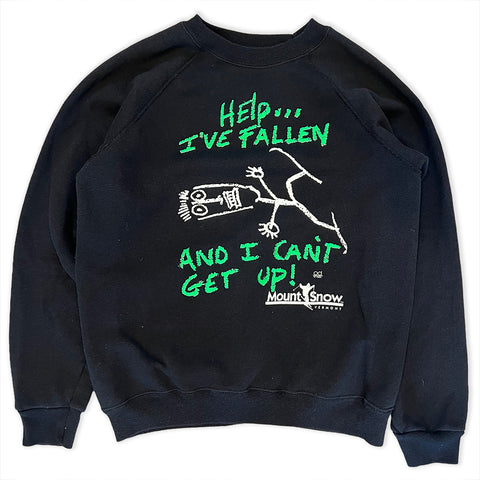 Mount Snow Vermont Sweatshirt Help I've Fallen And I Cant Get Up