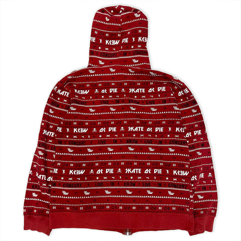 KREW Terry Kennedy Skate or Die Full Zip Hoodie Sweatshirt