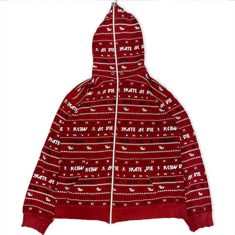 KREW Terry Kennedy Skate or Die Full Zip Hoodie Sweatshirt