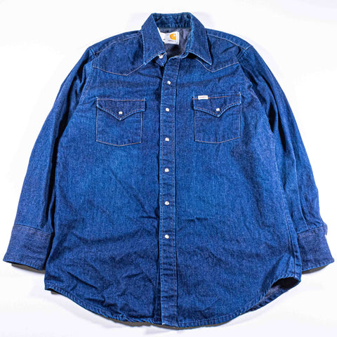 Carhartt Western Pearl Snap Denim Shirt