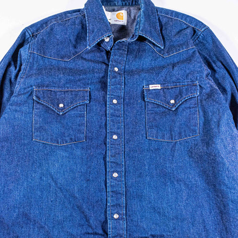 Carhartt Western Pearl Snap Denim Shirt