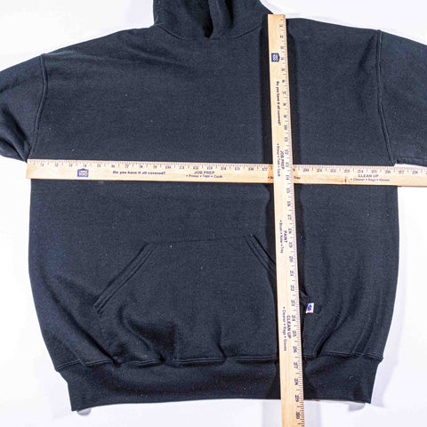Russell Athletic Blank Black Hoodie Sweatshirt