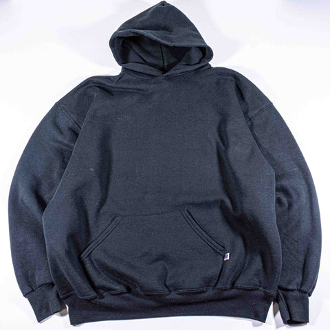 Russell Athletic Blank Black Hoodie Sweatshirt