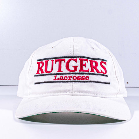 Rutgers University Lacrosse Split Bar Snapback Hat Youngan