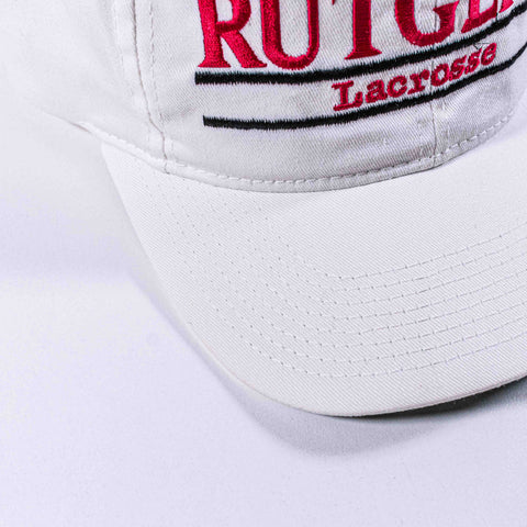 Rutgers University Lacrosse Split Bar Snapback Hat Youngan