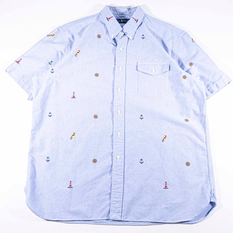 Polo Ralph Lauren Nautical Embroidered Short Sleeve Oxford Shirt