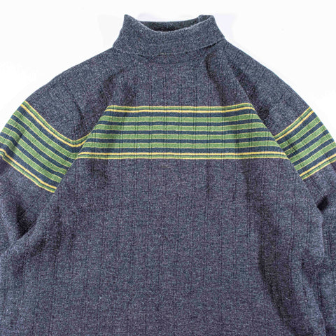 Banana Republic Striped Wool Turtleneck Sweater