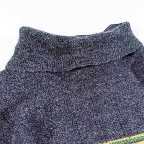 Banana Republic Striped Wool Turtleneck Sweater