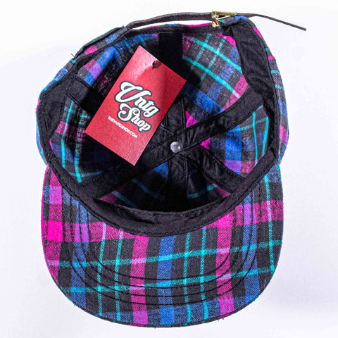 NJIT Plaid Leather StrapBack Hat New Jersey Institute of Technology