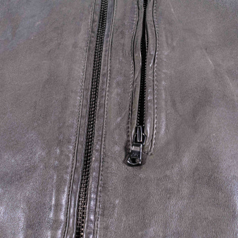 John Varvatos Sheep Skin Leather Moto Cafe Racer Jacket
