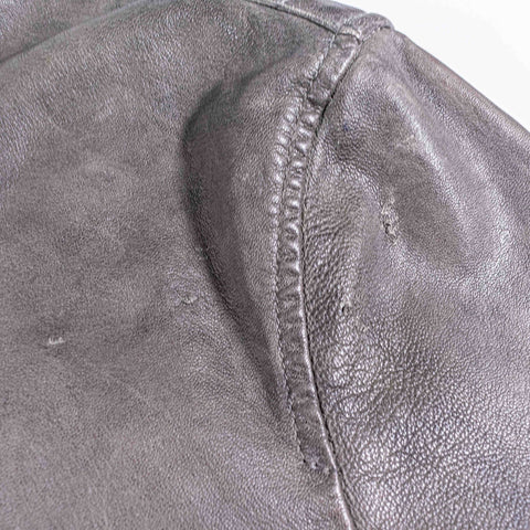 John Varvatos Sheep Skin Leather Moto Cafe Racer Jacket