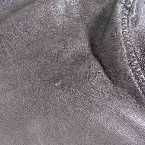 John Varvatos Sheep Skin Leather Moto Cafe Racer Jacket