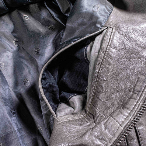 John Varvatos Sheep Skin Leather Moto Cafe Racer Jacket