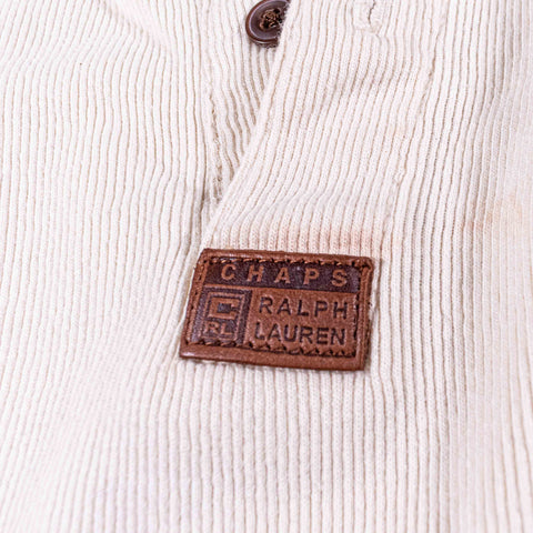 Chaps Ralph Lauren Ribbed Henley Long Sleeve T-Shirt