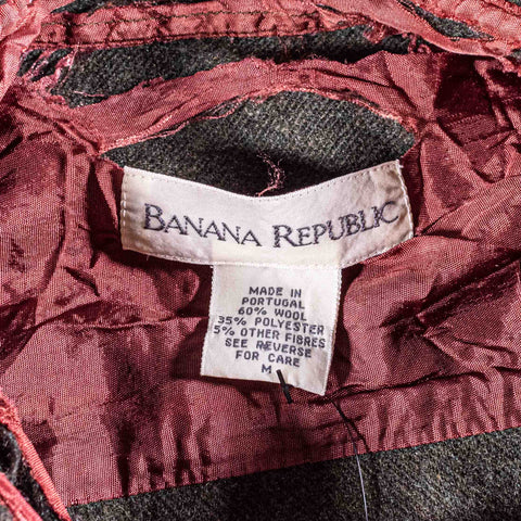 Banana Republic Wool Blend Field Utility Shirt Distressed