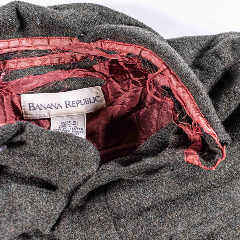 Banana Republic Wool Blend Field Utility Shirt Distressed