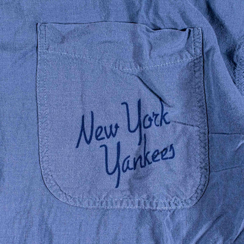 New York Yankees Embroidered Camp Shirt LEE Sport MLB