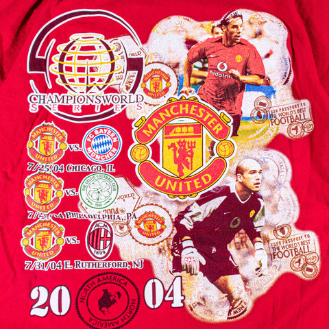 Manchester United 2004 Championsworld Series T-Shirt Tim Howard Van Nistelrooy