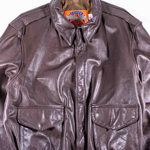 Cooper A-2 US Air Force Leather Bomber Jacket Goatskin