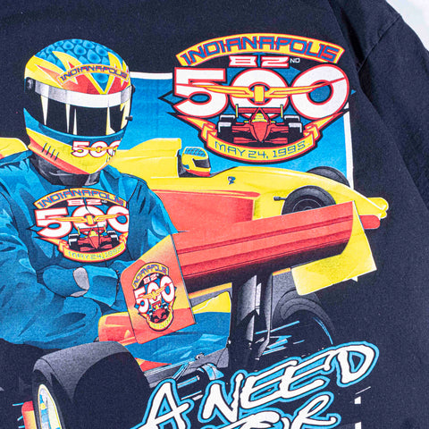 1998 Indianapolis 500 Nascar Need For Speed T-Shirt Logo Athletic
