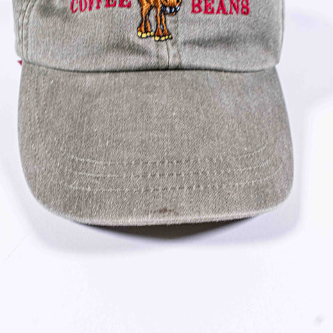 Moosehead Coffee Beans Boothbay Harbour Maine Leather Strapback Hat