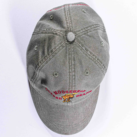 Moosehead Coffee Beans Boothbay Harbour Maine Leather Strapback Hat