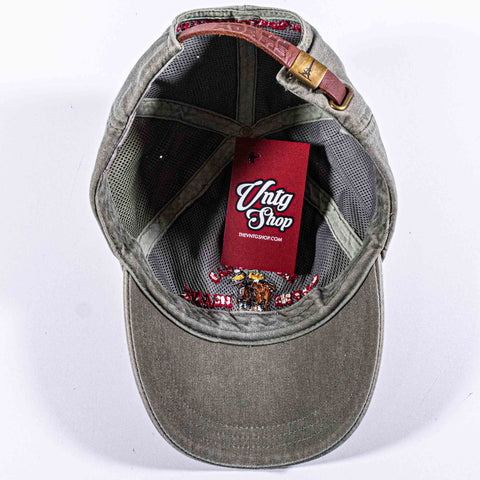 Moosehead Coffee Beans Boothbay Harbour Maine Leather Strapback Hat