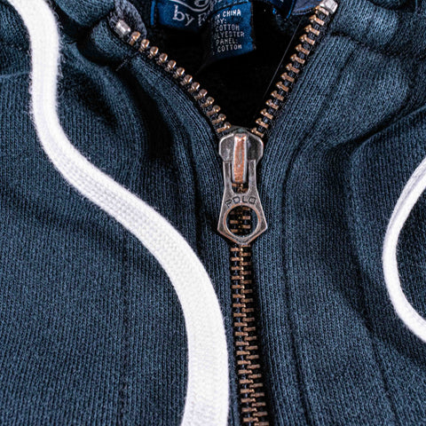 Polo Ralph Lauren Classic Full Zip Hoodie Sweatshirt Sun Faded