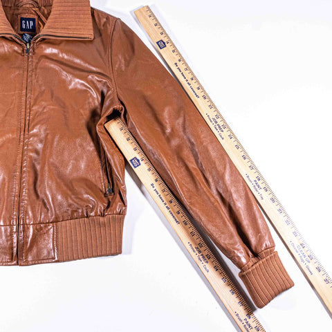 GAP Leather Bomber Jacket