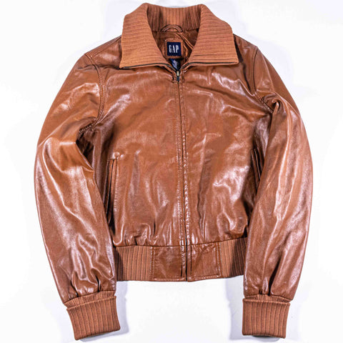 GAP Leather Bomber Jacket