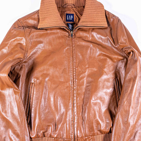 GAP Leather Bomber Jacket