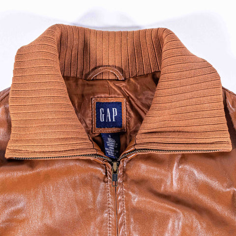 GAP Leather Bomber Jacket