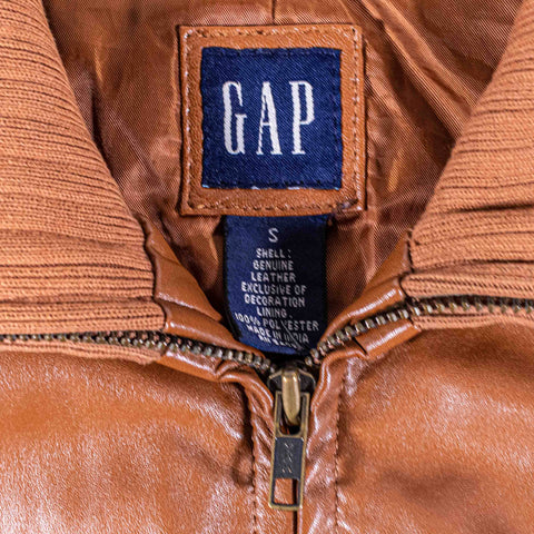 GAP Leather Bomber Jacket