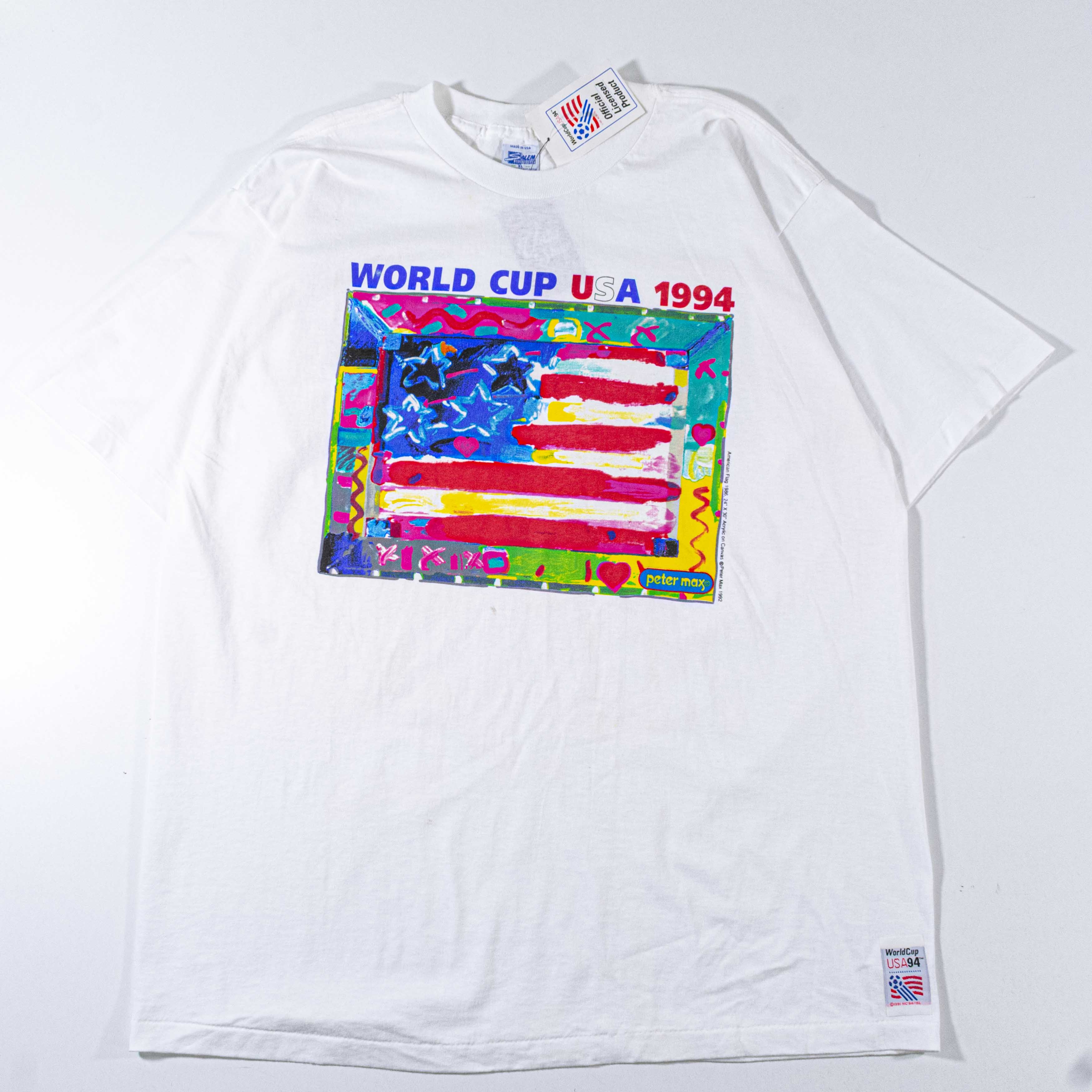 Salem Sportswear World cup USA 1994 Peter Max Art T-Shirt– VNTG Shop