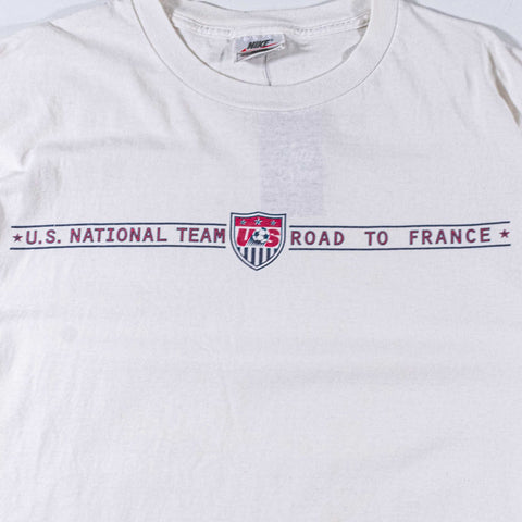 1998 NIKE US National Team Road To France World Cup T-Shirt