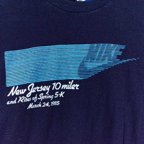 NIKE 1985 New Jersey 10 Miler and Rites of Spring 5K March 24 T-Shirt