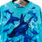 1997 Liquid Blue Hammerhead Shark All Over Print T-Shirt