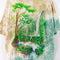 1991 Liquid Blue Rainforest Preserve Paradise All Over Print T-Shirt