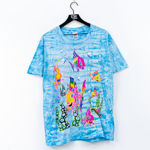 1995 The Mountain Fish Sea Scape All Over Print T-Shirt