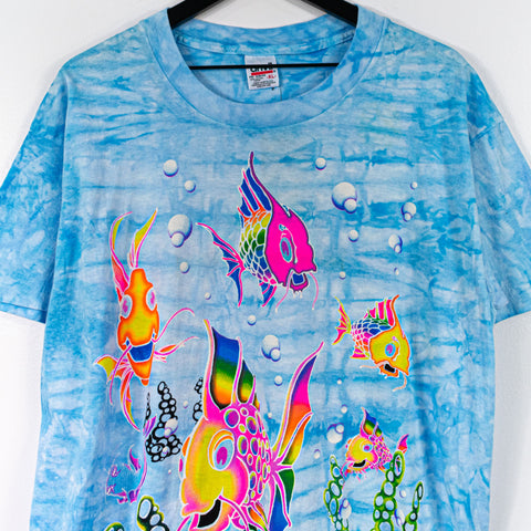 1995 The Mountain Fish Sea Scape All Over Print T-Shirt