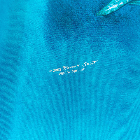 2002 Liquid Blue Randall Scott Dolphin All Over Print T-Shirt