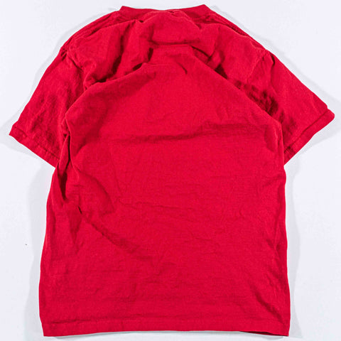 New York Embroidered Skyline Spell Out T-Shirt Sunfaded